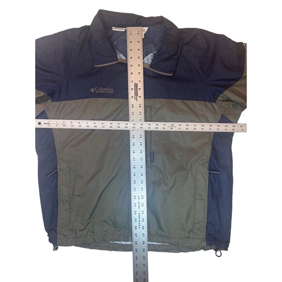 Y2K Columbia Packable Windbreaker Men’s L Gorpcore Hiking Camping Rain Utility - Picture 3 of 9